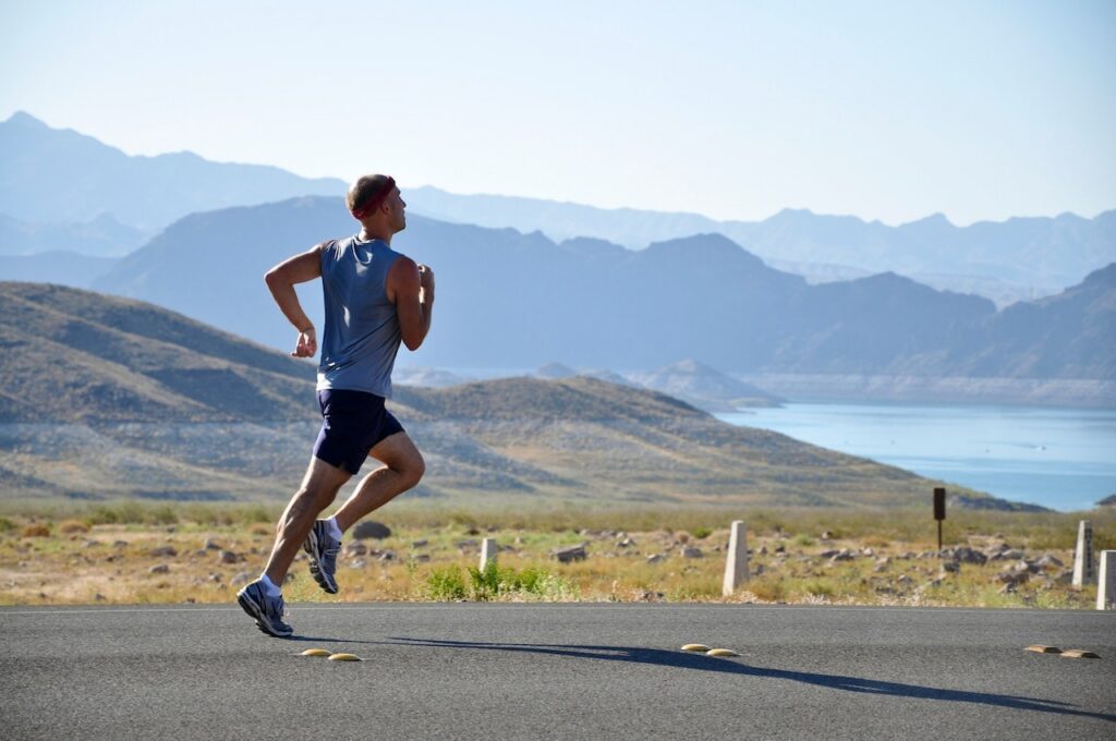 man jogging